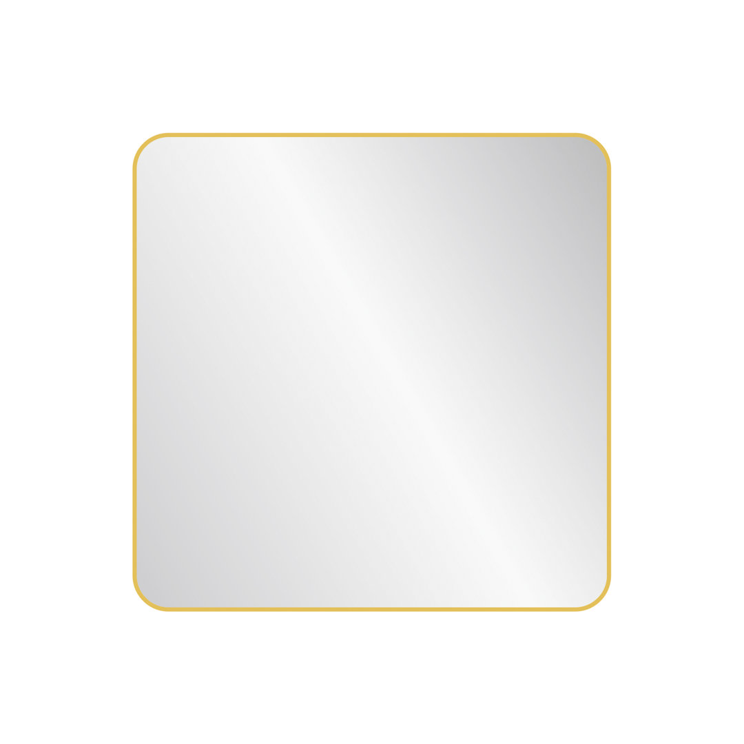 Nielsen Home Metal Framed Wall Mounted Accent Mirror Gold 60cm H x 60cm W